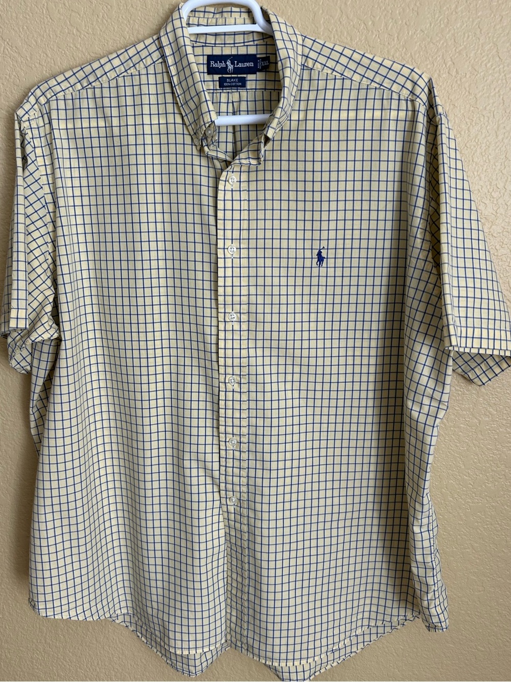 Ralph Lauren Blake Short Sleeve Cotton Button Down Shirt